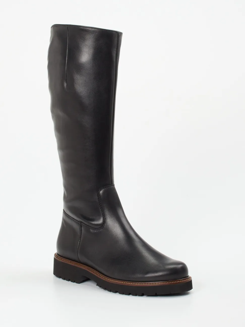 Semler – Langschaftstiefel aus Kalbleder Schwarz
