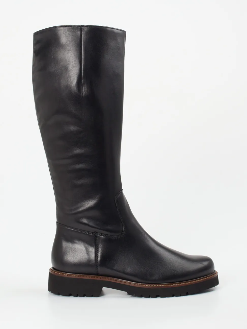 Semler – Langschaftstiefel aus Kalbleder Schwarz