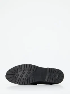Semler – Loafer aus Glattleder und Ponyfell Schwarz