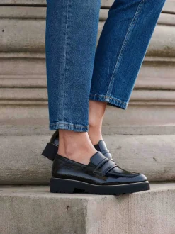 Semler – Loafer aus Lackleder schwarz