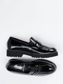 Semler – Loafer aus Lackleder schwarz