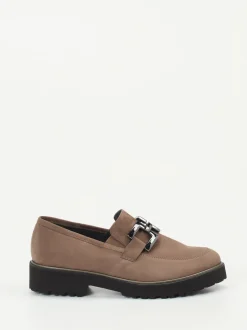 Semler – Loafer aus Nubukleder in Taupebraun