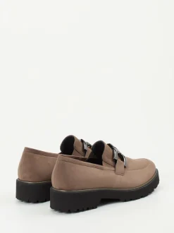 Semler – Loafer aus Nubukleder in Taupebraun