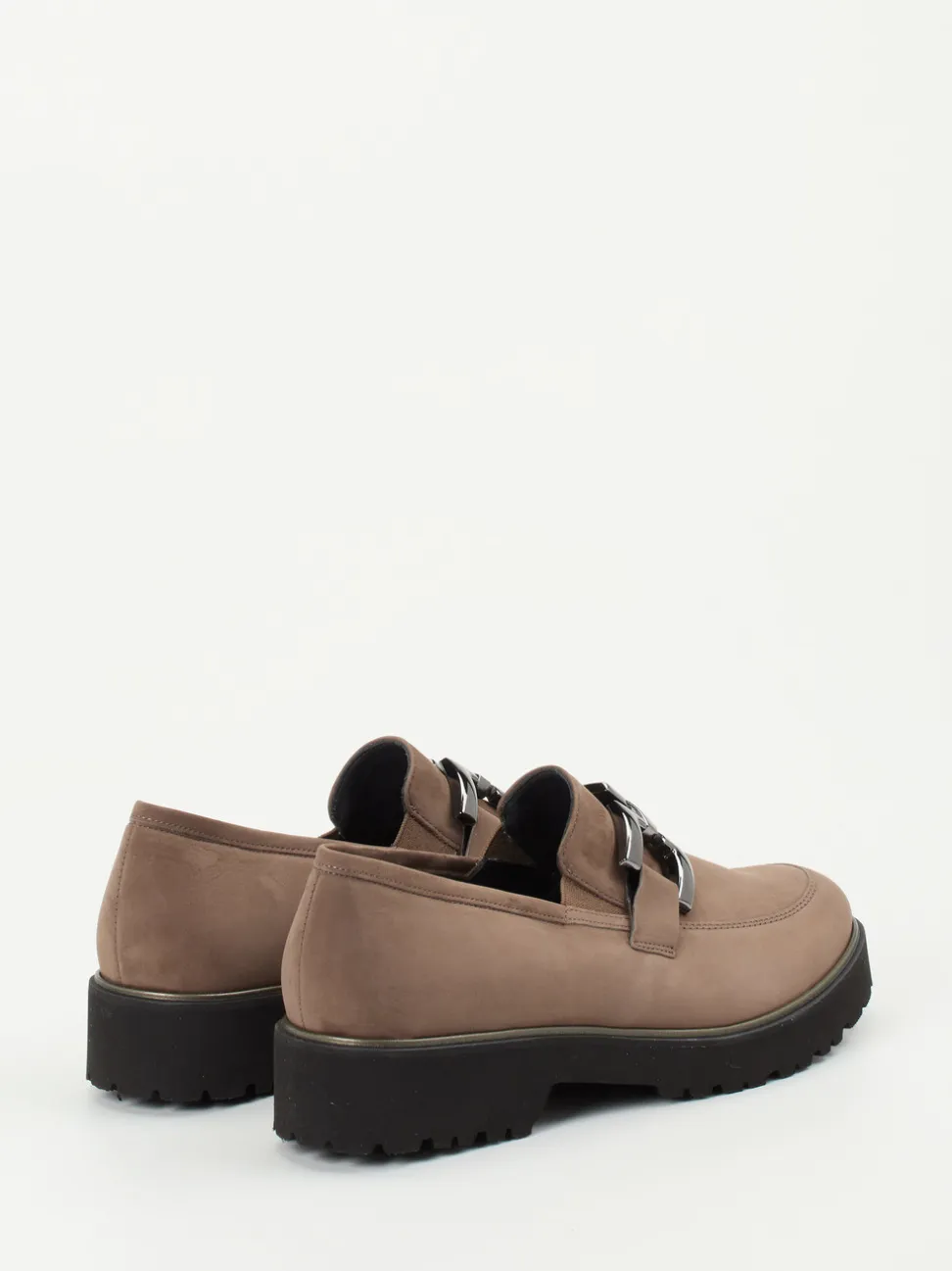 Semler – Loafer aus Nubukleder in Taupebraun