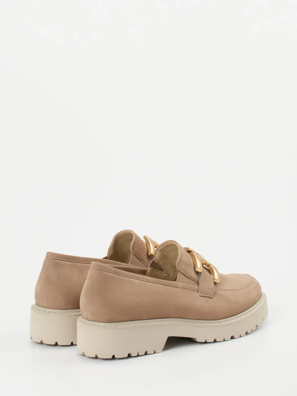 Semler – Loafer aus Nubukleder in Beige