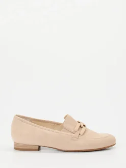 Semler – Loafer aus Veloursleder beige