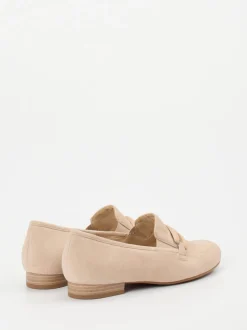 Semler – Loafer aus Veloursleder beige