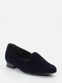 Semler – Loafer aus Veloursleder in Dunkelblau