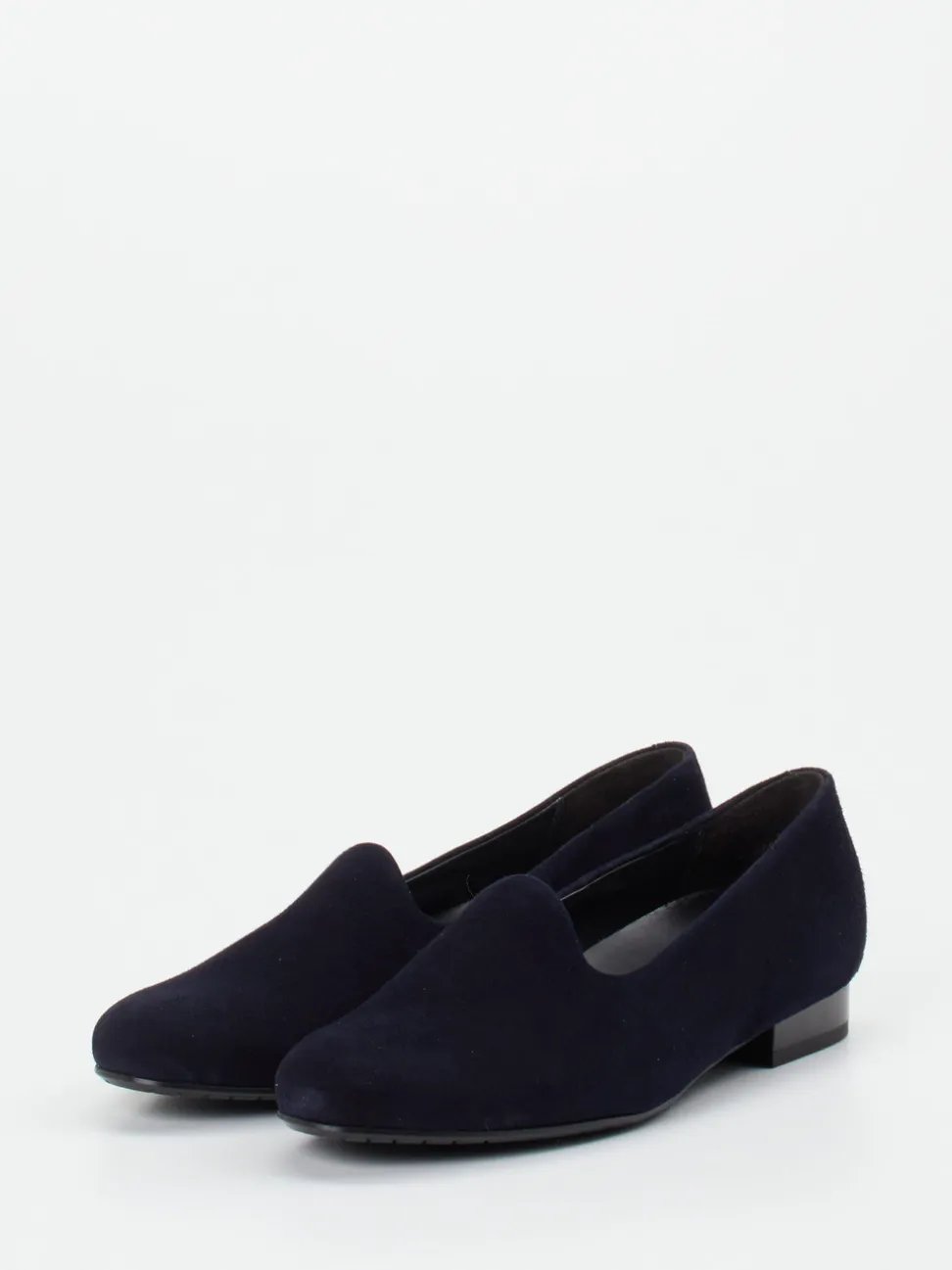 Semler – Loafer aus Veloursleder in Dunkelblau