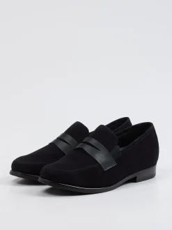 Semler – Loafer aus Veloursleder in Blau