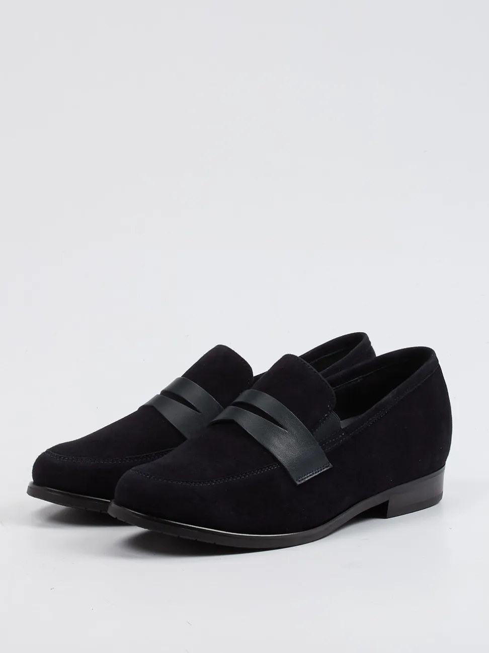 Semler – Loafer aus Veloursleder in Blau