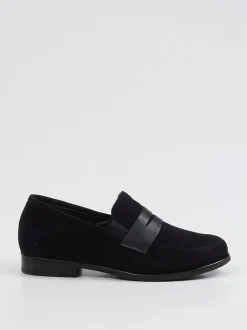 Semler – Loafer aus Veloursleder in Blau