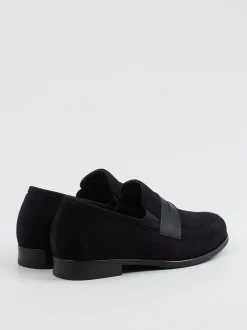 Semler – Loafer aus Veloursleder in Blau