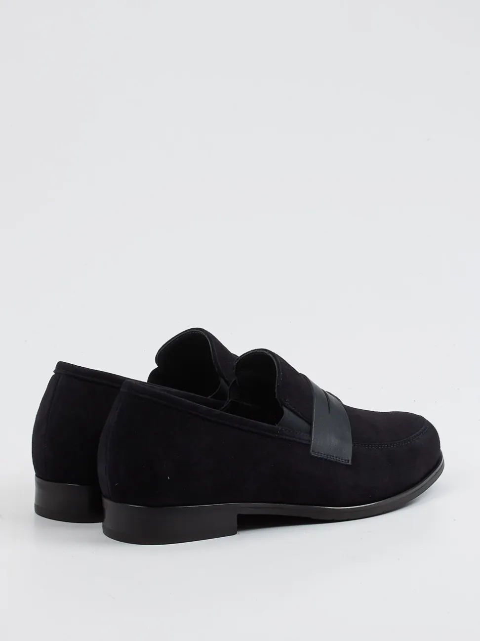 Semler – Loafer aus Veloursleder in Blau