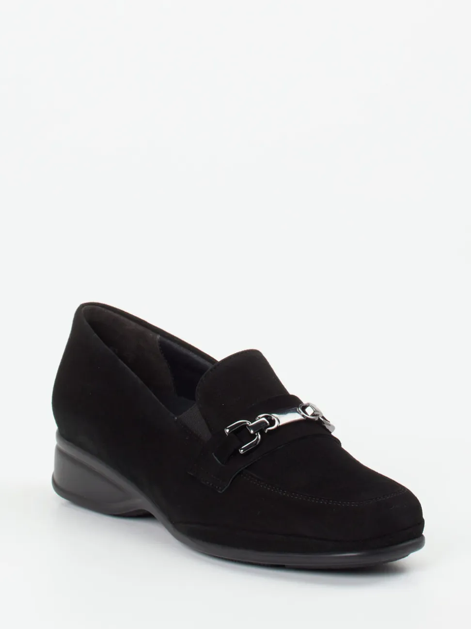 Semler – Loafer aus Veloursleder Schwarz