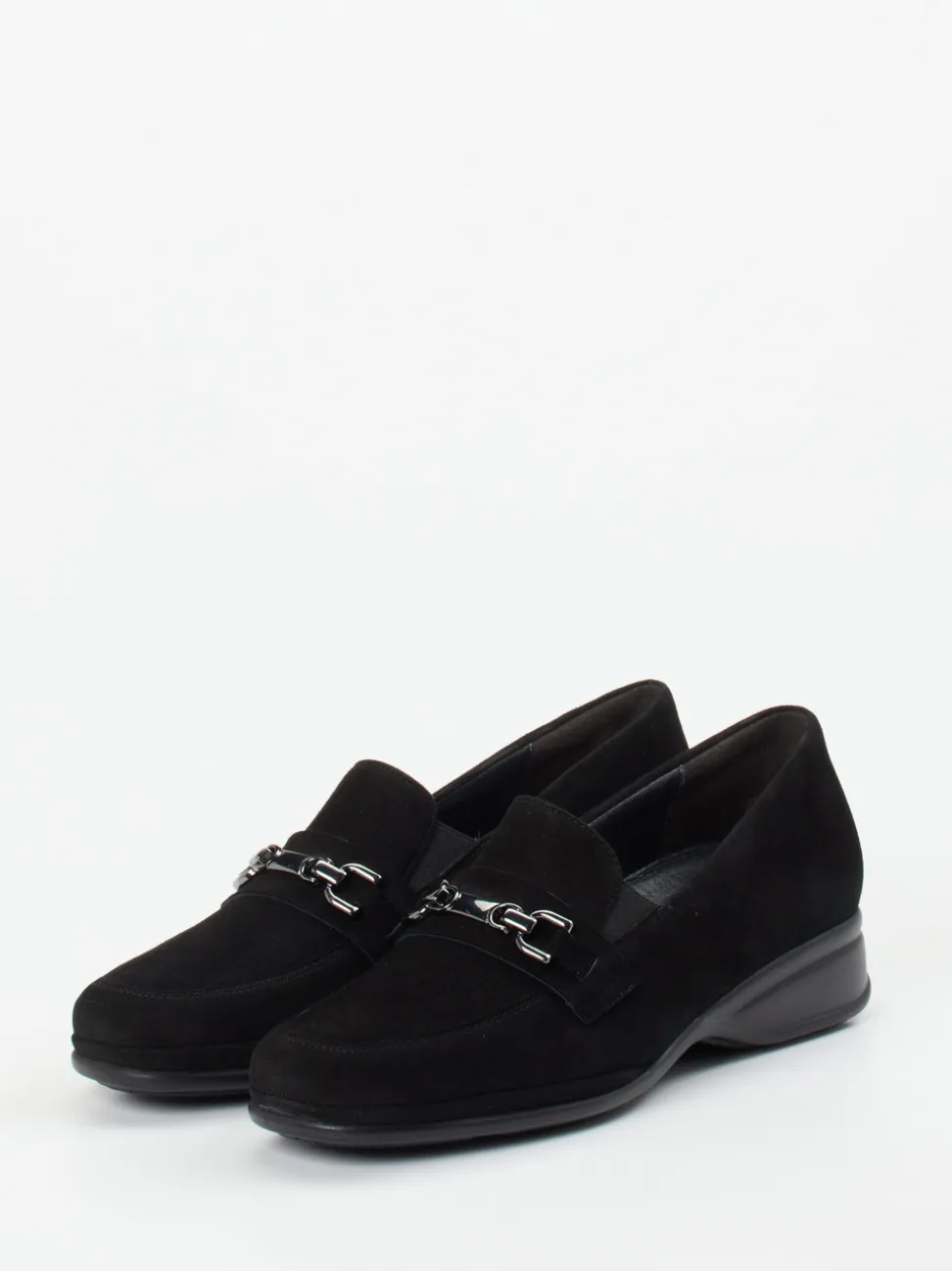 Semler – Loafer aus Veloursleder Schwarz