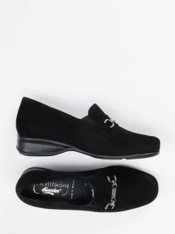Semler – Loafer aus Veloursleder Schwarz