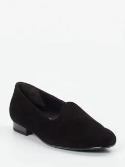 Semler – Loafer aus Veloursleder schwarz