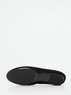 Semler – Loafer aus Veloursleder schwarz