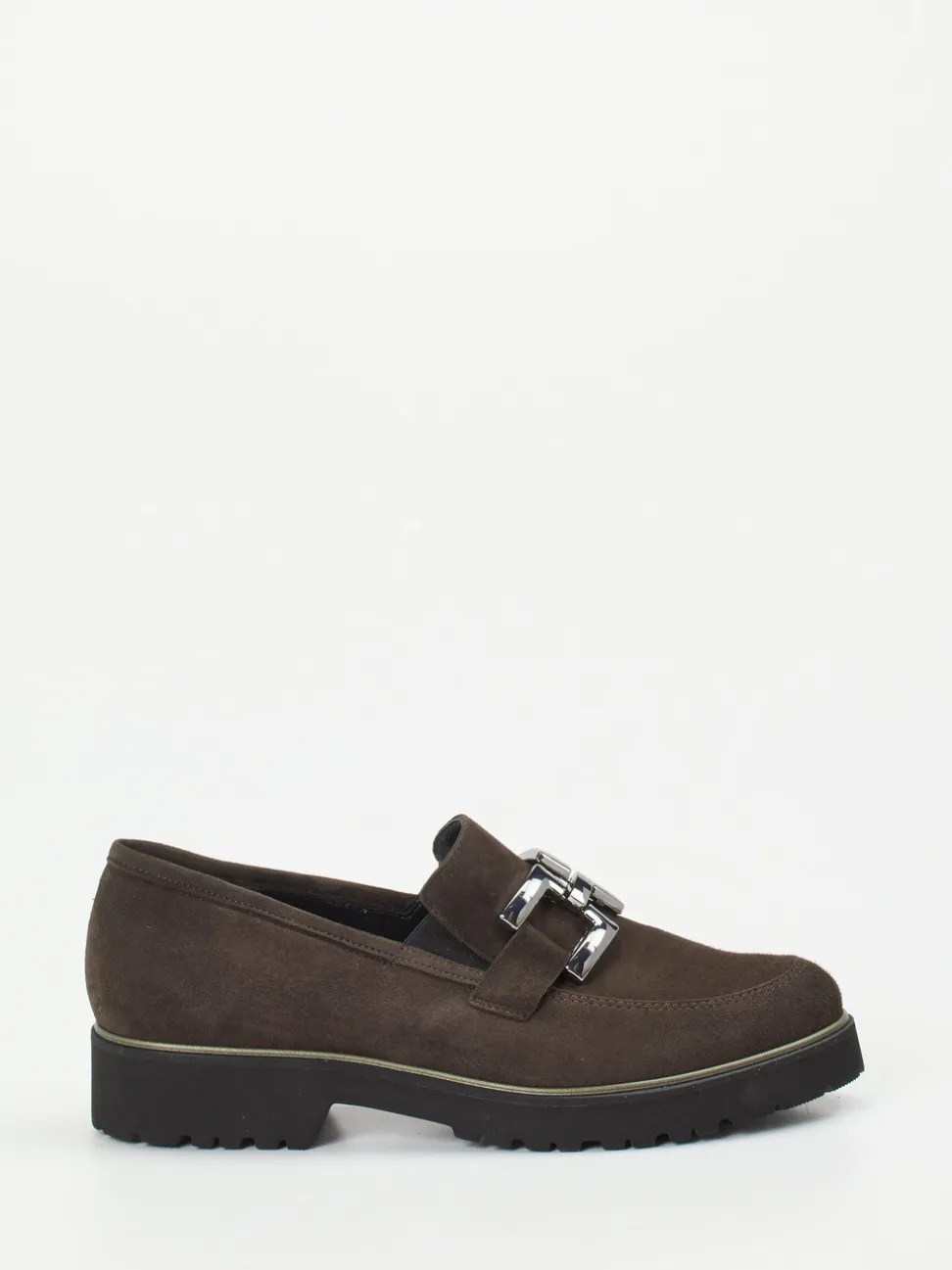 Semler – Loafer aus Veloursleder in Dunkelbraun