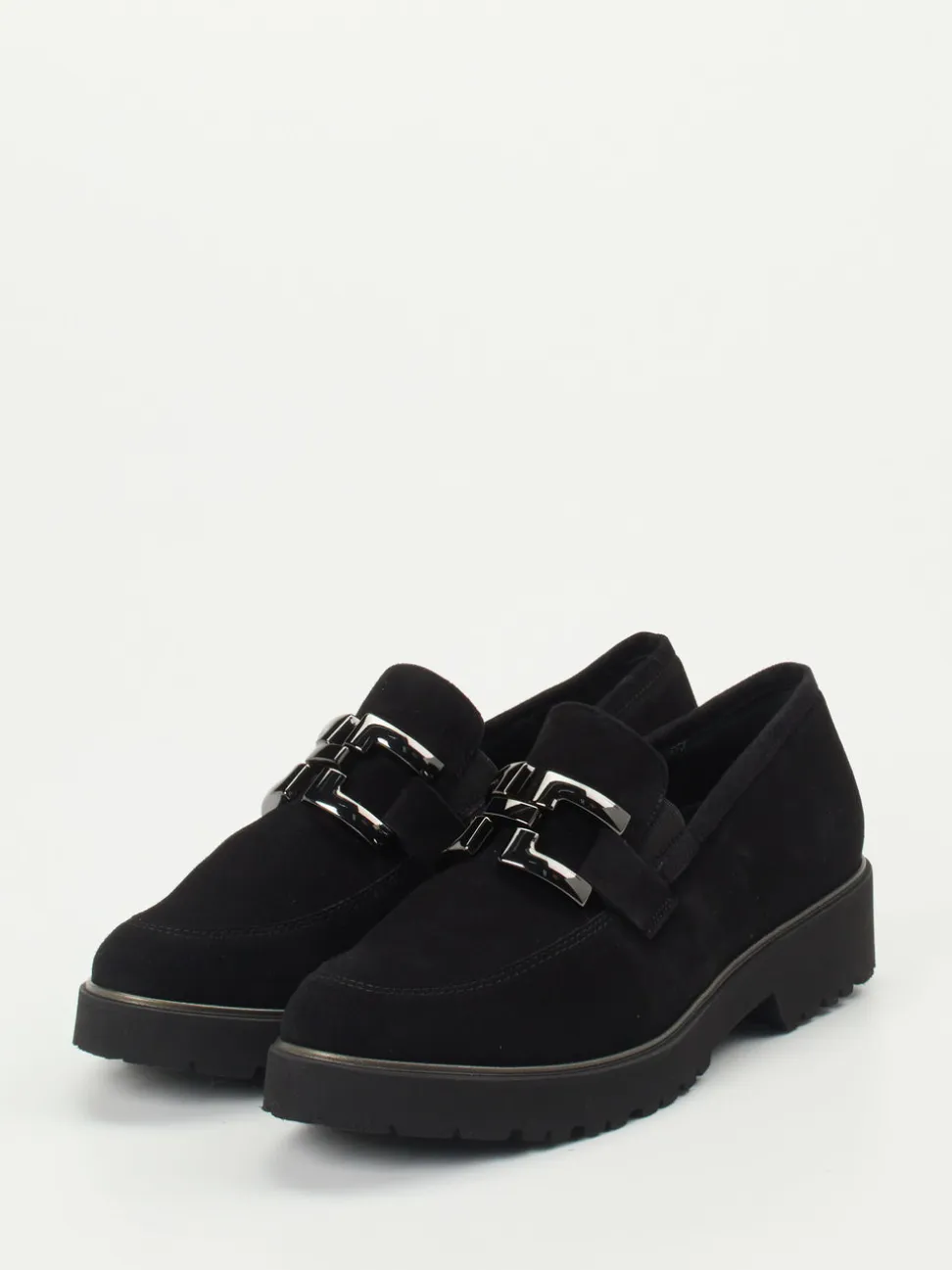 Semler – Loafer aus Veloursleder schwarz