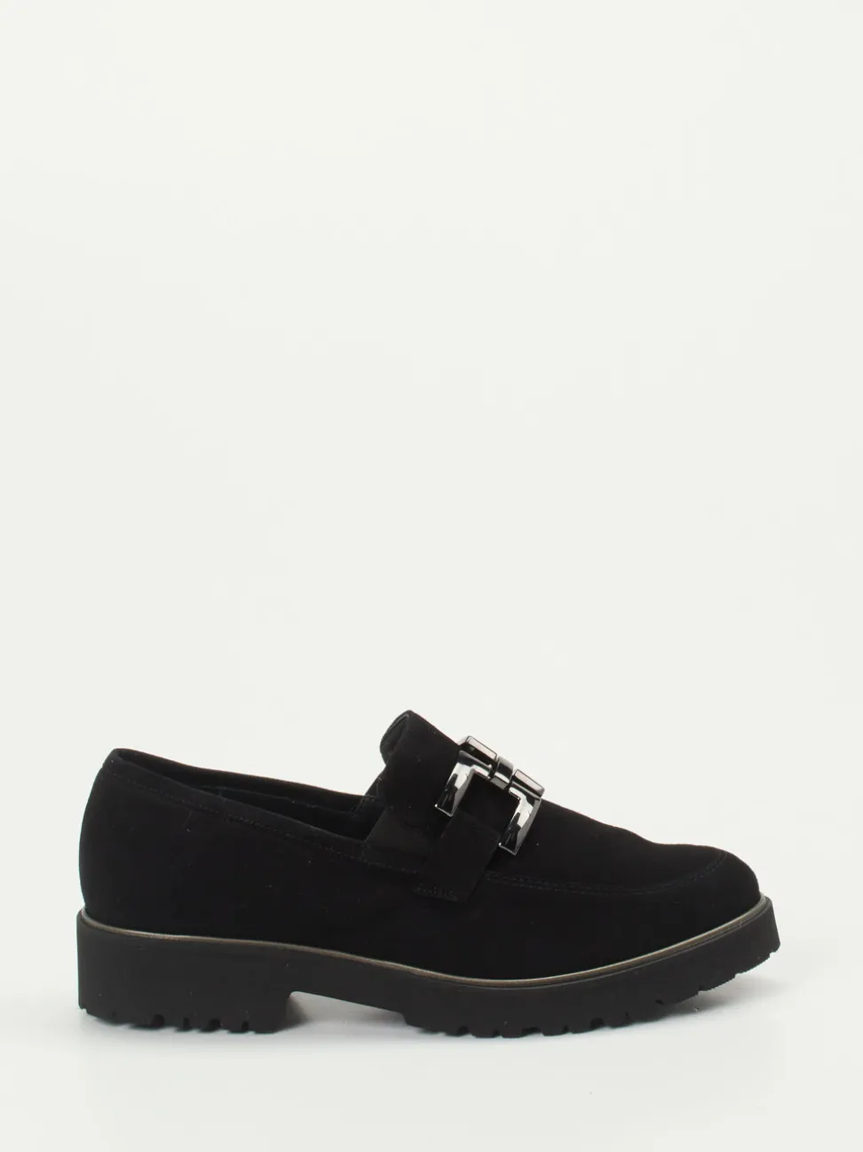 Semler – Loafer aus Veloursleder schwarz
