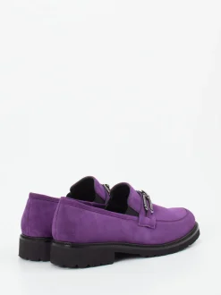 Semler – Loafer aus Veloursleder in Violett