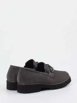 Semler – Loafer aus Veloursleder in Grau