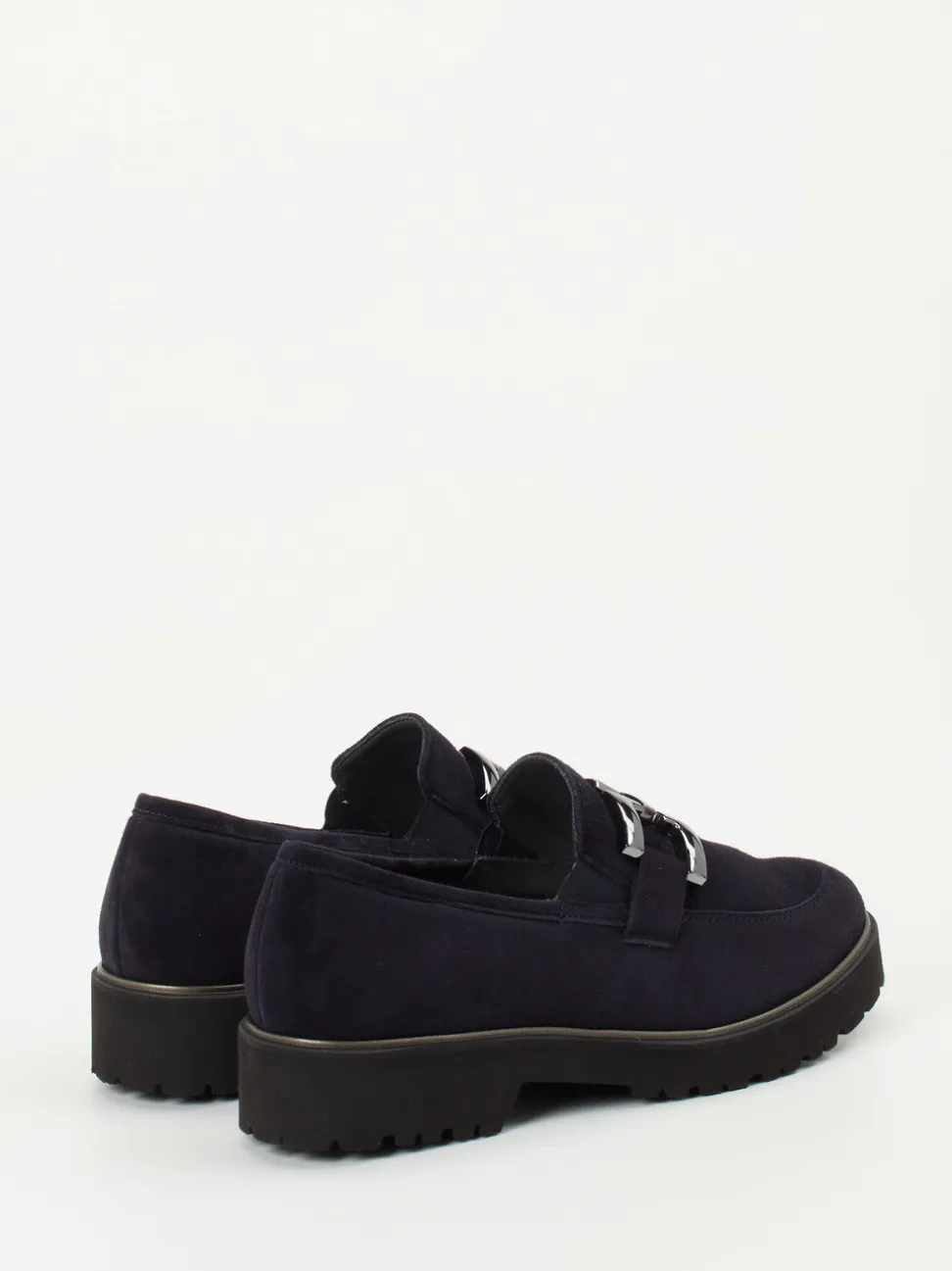 Semler – Loafer aus Veloursleder tiefdunkelblau