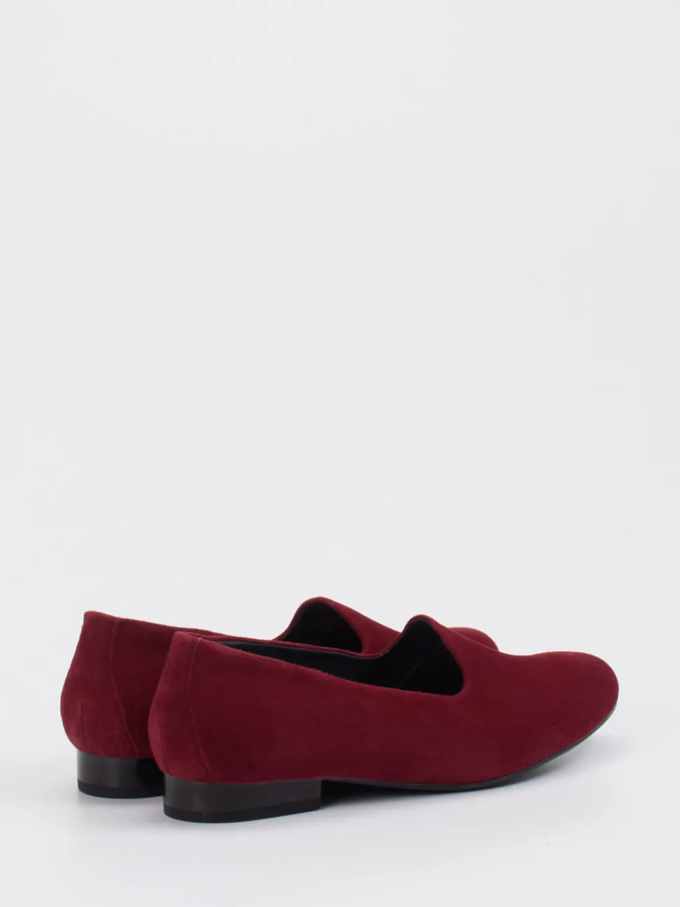 Semler – Loafer aus Veloursleder in Bordeauxrot