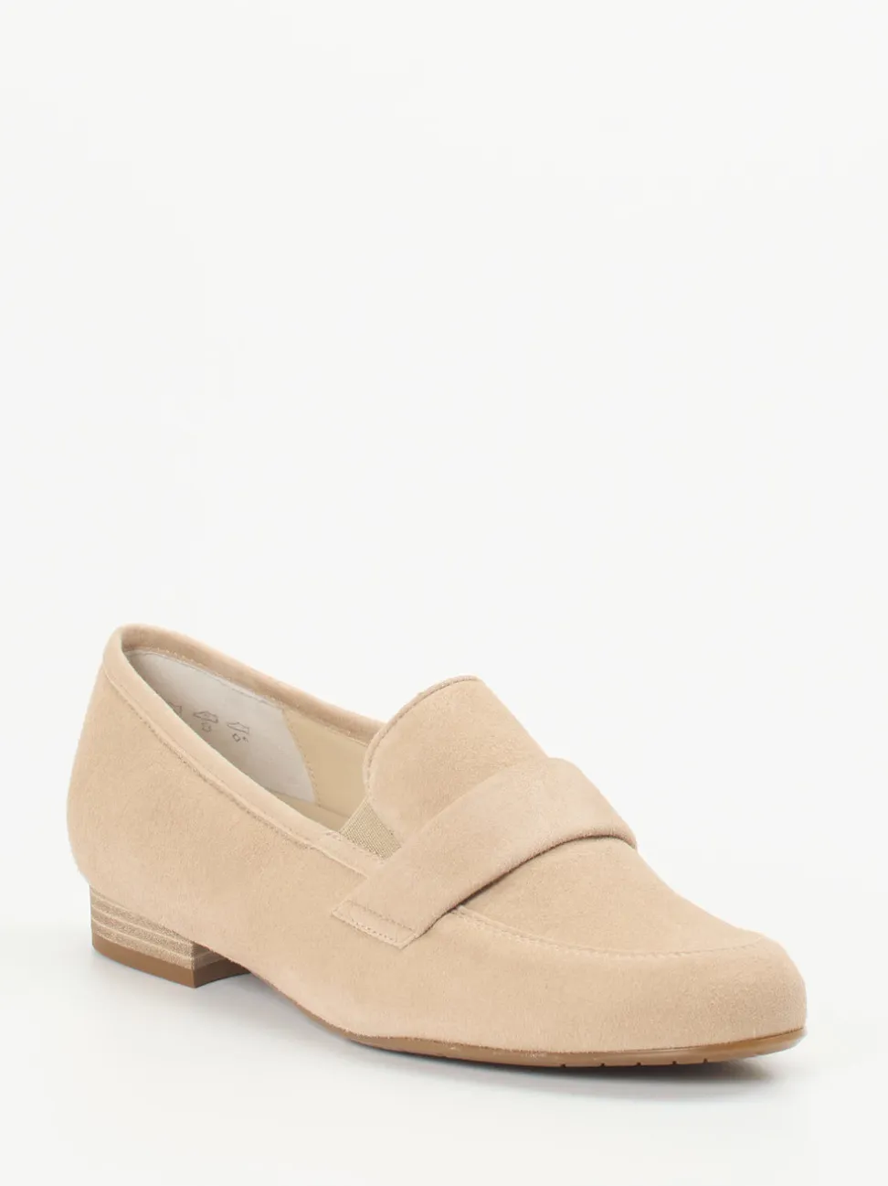 Semler – Loafer aus Veloursleder beige
