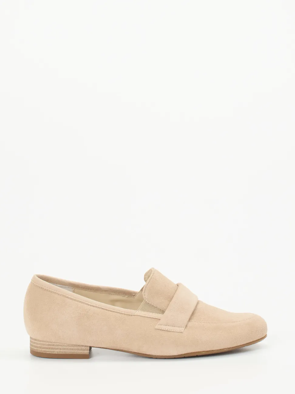 Semler – Loafer aus Veloursleder beige