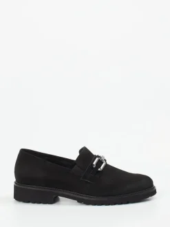 Semler – Loafer aus Veloursleder in Schwarz