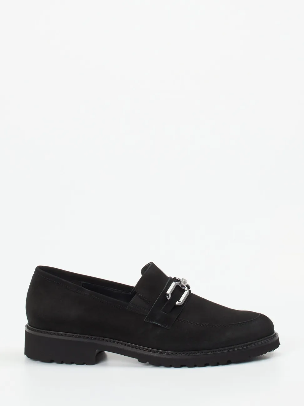 Semler – Loafer aus Veloursleder in Schwarz