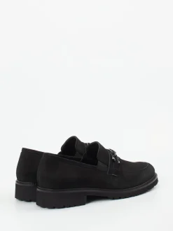 Semler – Loafer aus Veloursleder in Schwarz