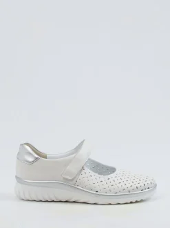Semler – Mary Jane Sneaker aus Kalbleder weiß
