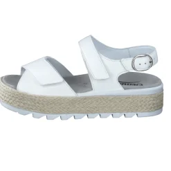 Semler – Plateau-Sandalen aus Kalbleder Weiß