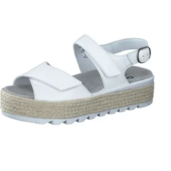 Semler – Plateau-Sandalen aus Kalbleder Weiß