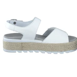 Semler – Plateau-Sandalen aus Kalbleder Weiß