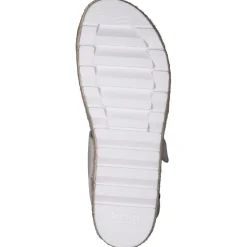 Semler – Plateau-Sandalen aus Kalbleder Weiß