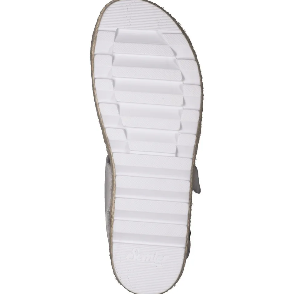 Semler – Plateau-Sandalen aus Kalbleder Weiß