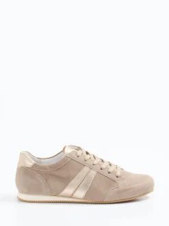 Semler – Retro-Sneaker aus Veloursleder beige