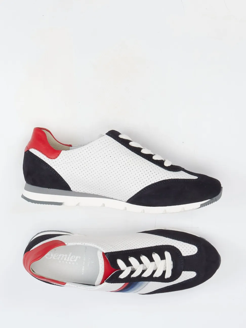 Semler – Retro-Sneaker aus Kalbleder Weiß