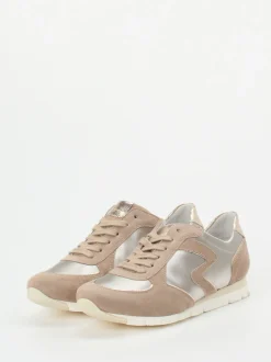 Semler – Retro-Sneaker aus Veloursleder Beige