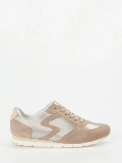Semler – Retro-Sneaker aus Veloursleder Beige