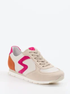 Semler – Retro-Sneaker aus Veloursleder Beige