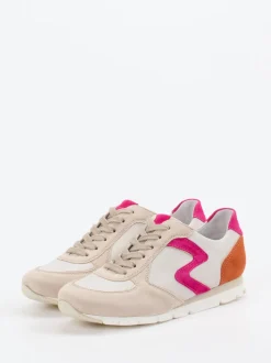 Semler – Retro-Sneaker aus Veloursleder Beige