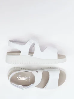 Semler – Sandalette aus Kalbleder Weiß