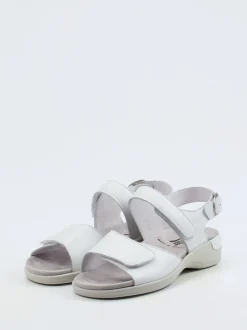 Semler – Sandalette aus Kalbleder weiß