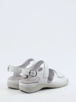 Semler – Sandalette aus Kalbleder weiß